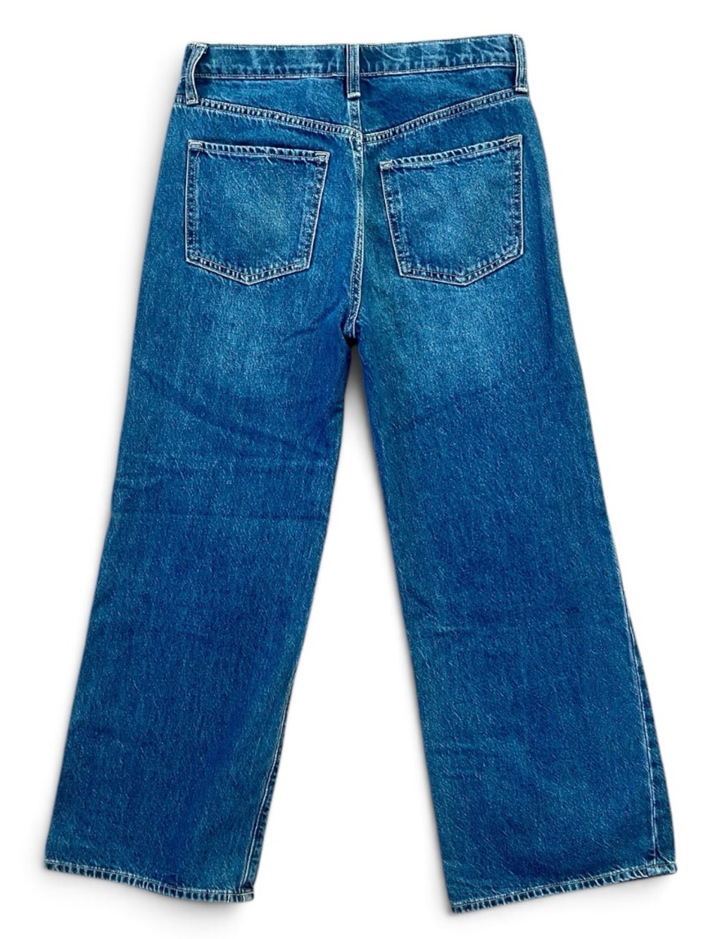 Old Navy high-rise baggy Wide-Leg Distressed Jeans